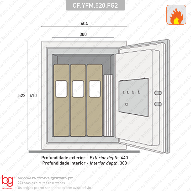 Cofre - S�rie CORTA-FOGO - Profissional